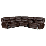 Close-up of tufted channeling and foam padded cushions