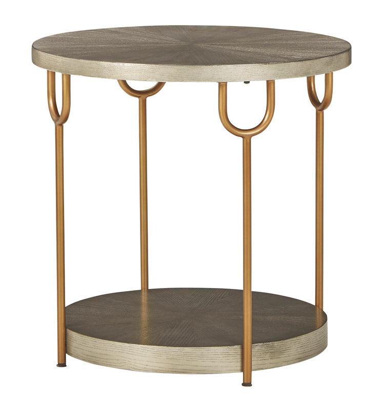Ranoka modern round coffee tables set top view