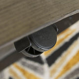 Ranoka gold metal base caster detail