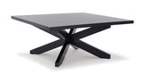 Joshyard black cocktail table front angle