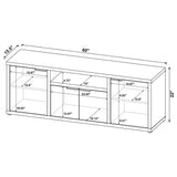 Tabby 3-piece 60" TV Entertainment Center Mango 701702-SET - Ella Furniture