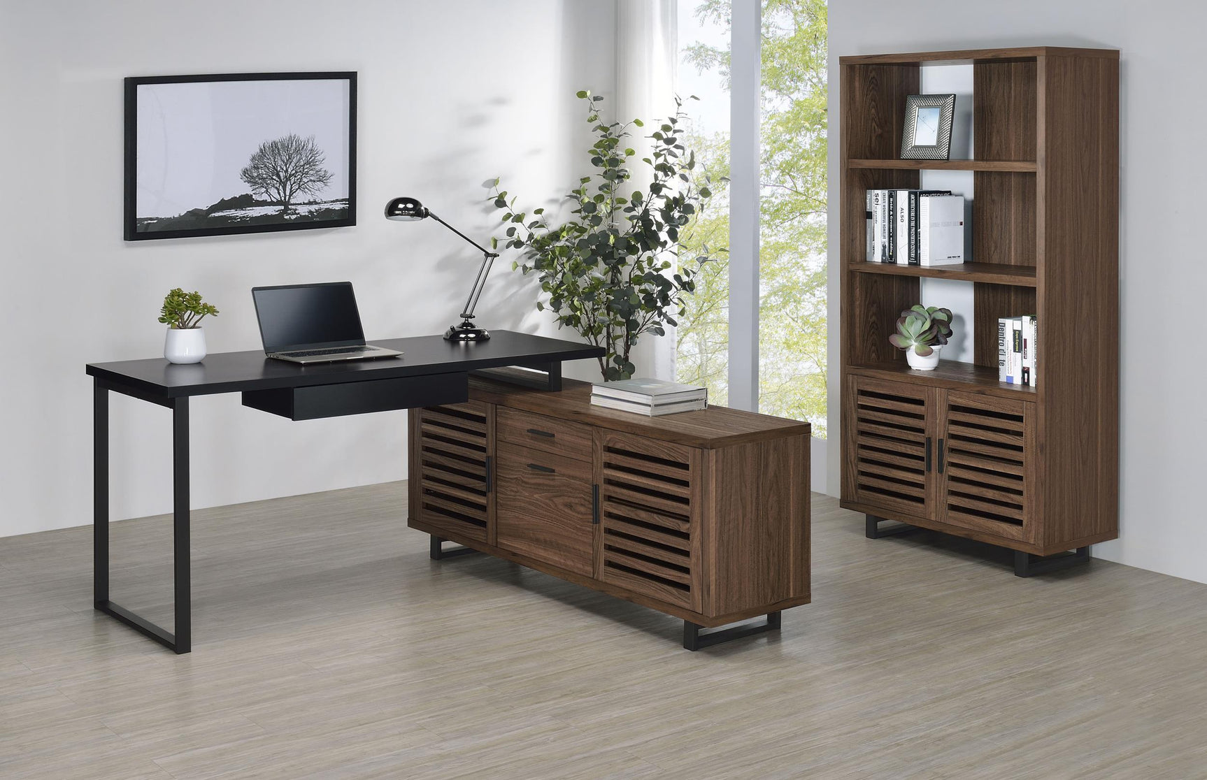 Turamba Bookcase full height side view