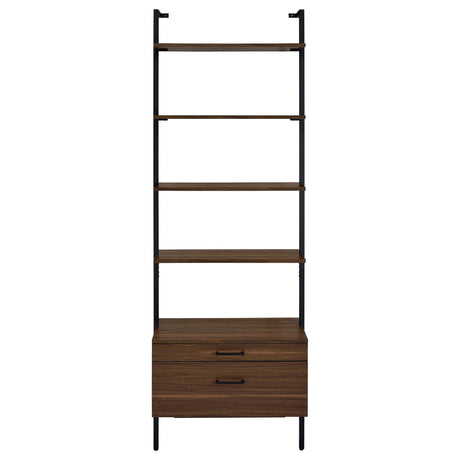 Top view of Gors bookcase with items displayed on shelves