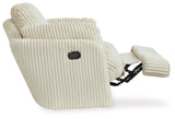 Main view of ivory swivel recliner