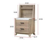 side view of Tilston Brown Bedroom Set bed