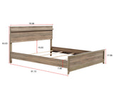 main view of Tilston Brown Bedroom Set bed