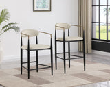Tina counter height stools with assembly details
