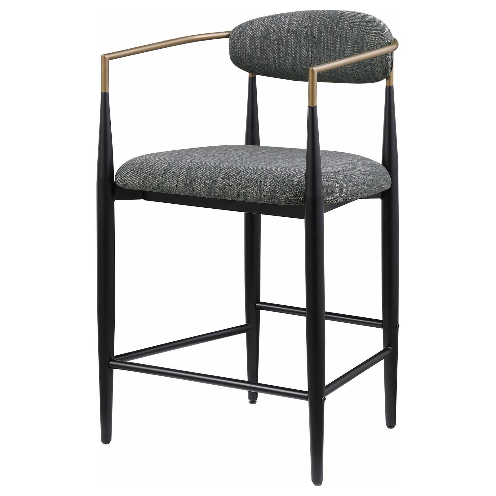 Tina bar stools placed at kitchen island showing seating height