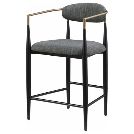 Tina bar stools placed at kitchen island showing seating height