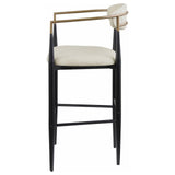 Tina pub height bar stool set of 2 in kitchen setting