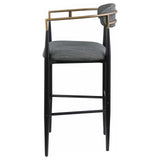Set of two Tina bar stools positioned at kitchen counter