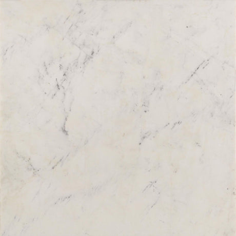 Detailed look at marble top with gray veining and dissected angles