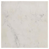 Top view of Tobin Square Marble Top End Table highlighting true square edge