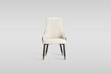 Toni Dining Chair in Beige and Black Faux Leather view 3