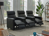 Side view of Toohey home theater recliner showing reclining position