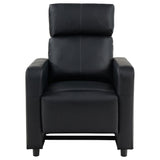 Recliner seat with memory foam padding detail