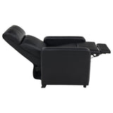 Opened 145-degree recliner view with footrest extended