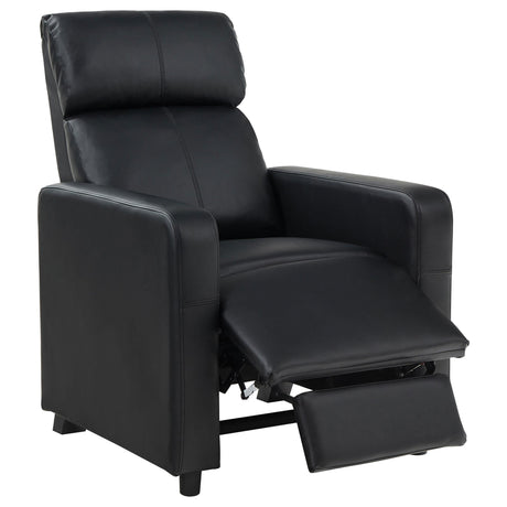 Wedge console cup holder between recliner seats