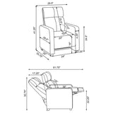 Black leatherette recliner chair fully reclined