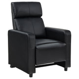 Toohey manual recliner showing side profile and armrest
