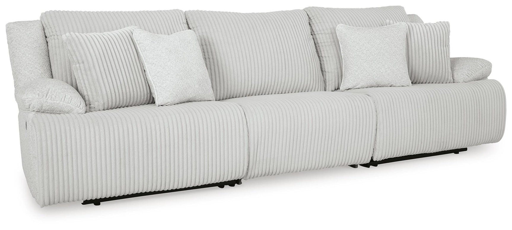 Top Tier Alloy Velvet 3-Piece Reclining Sectional Sofa - image 2