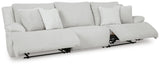 Top Tier Alloy Velvet 3-Piece Reclining Sectional Sofa - image 4