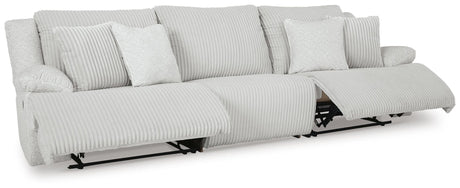Top Tier Alloy Velvet 3-Piece Reclining Sectional Sofa - image 4