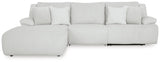 Top Tier Alloy Velvet 3-Piece Reclining Sectional Sofa Chaise - image 3