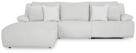 Top Tier Alloy Velvet 3-Piece Reclining Sectional Sofa Chaise - image 3