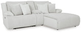 Top Tier Alloy Velvet 3-Piece Reclining Sectional Sofa with Chaise - image 2