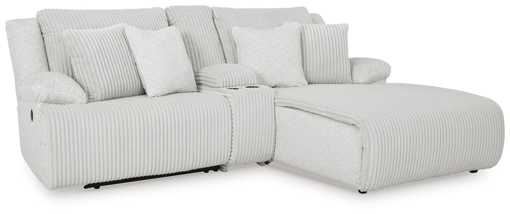 Top Tier Alloy Velvet 3-Piece Reclining Sectional Sofa with Chaise - image 2
