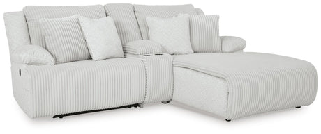 Top Tier Alloy Velvet 3-Piece Reclining Sectional Sofa with Chaise - image 2