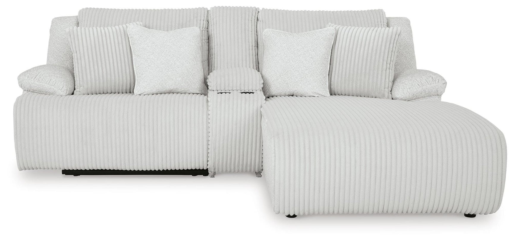 Top Tier Alloy Velvet 3-Piece Reclining Sectional Sofa with Chaise - image 4