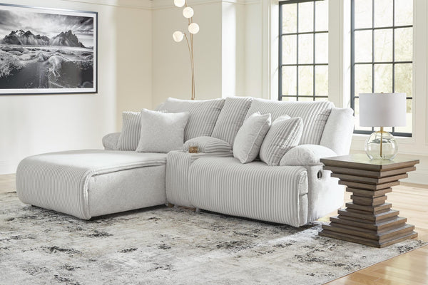 Top Tier Alloy Velvet 3-Piece Reclining Sectional Sofa with Chaise view 2