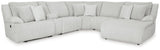 Top Tier Alloy Velvet 6-Piece Reclining Sectional with Chaise - image 2