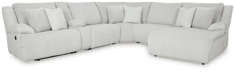 Top Tier Alloy Velvet 6-Piece Reclining Sectional with Chaise - image 2