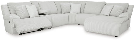 Top Tier Alloy Velvet 6-Piece Reclining Sectional with Chaise - image 3