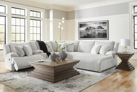 Top Tier Alloy Velvet 6-Piece Reclining Sectional with Chaise - image 5