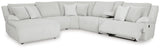 Top Tier Alloy Velvet 6-Piece Reclining Sectional with Chaise view 5
