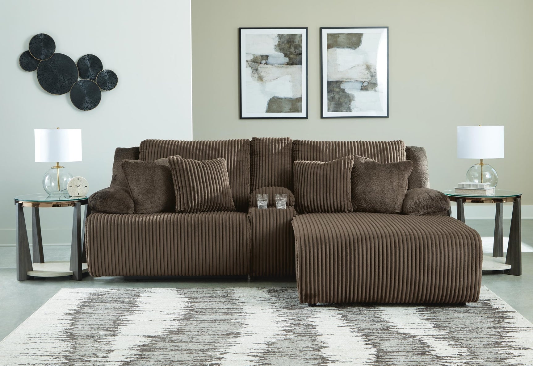 Top Chocolate Tier Sofa and Recliner - image 13