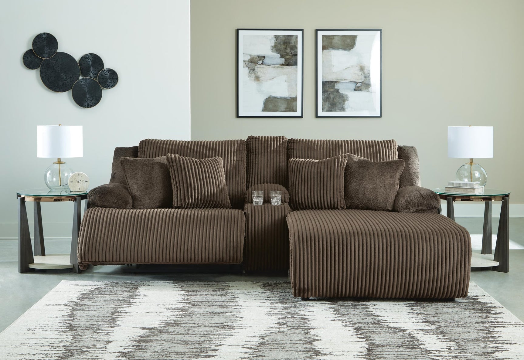 Top Chocolate Tier Sofa and Recliner - image 14