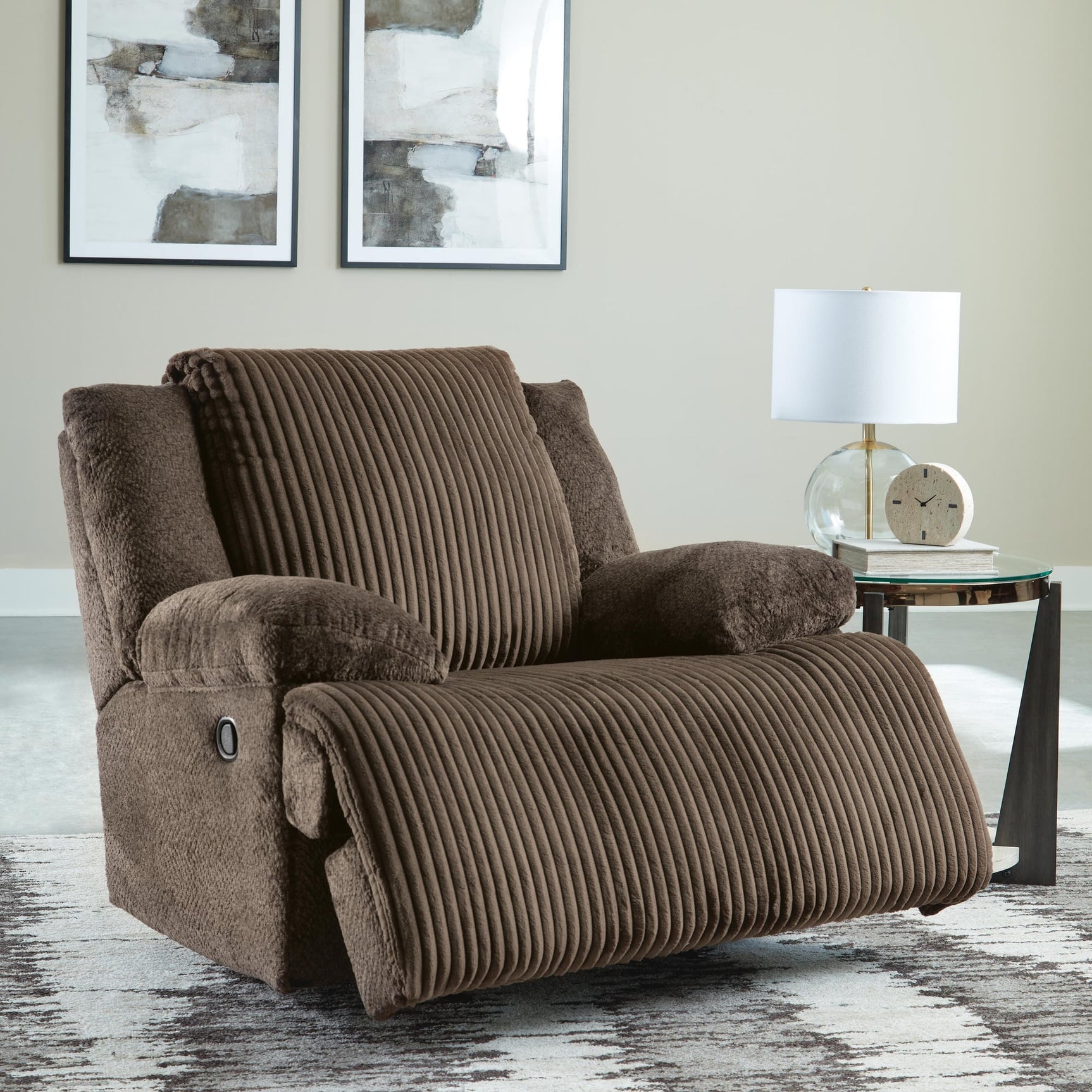 Top Chocolate Tier Sofa and Recliner - image 16