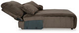 Top Tier Chocolate Velvet 3-Piece Reclining Sofa Chaise Sectional - image 5