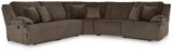 Top Chocolate Tier 5-Piece Sectional with Recliner - image 10