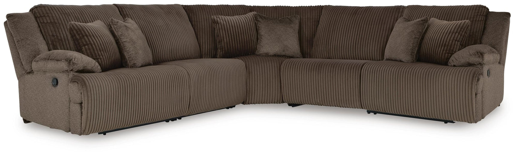Top Chocolate Tier 5-Piece Sectional with Recliner - image 10