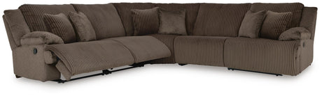 Top Chocolate Tier 5-Piece Sectional with Recliner - image 11