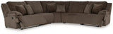 Top Chocolate Tier 5-Piece Sectional with Recliner - image 12