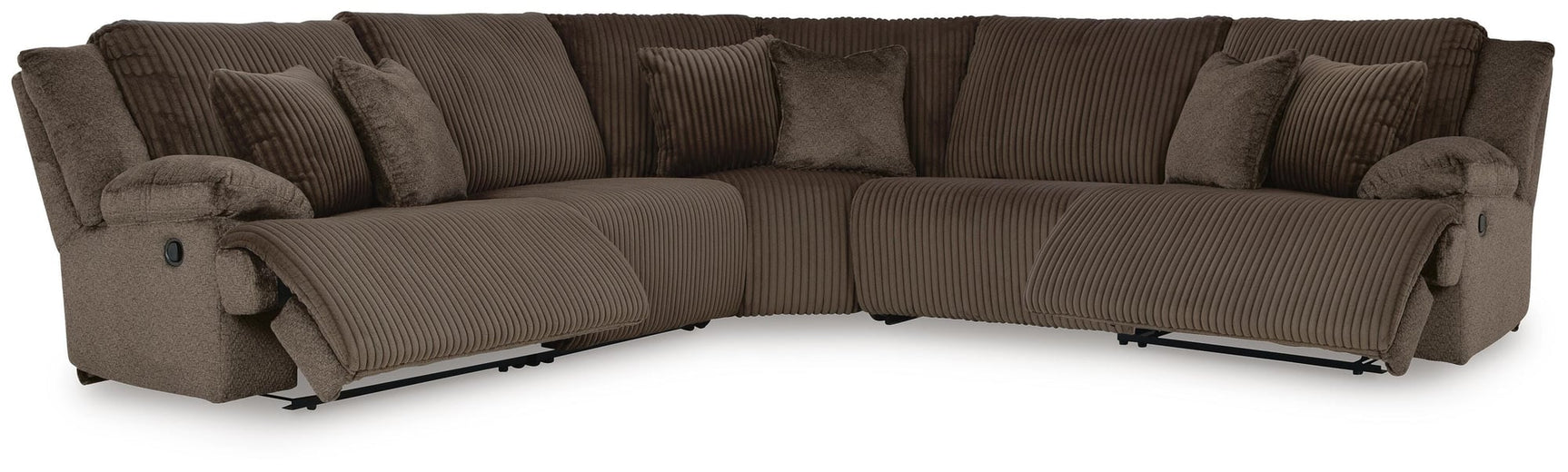 Top Chocolate Tier 5-Piece Sectional with Recliner - image 12