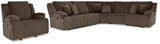 Top Chocolate Tier 5-Piece Sectional with Recliner - image 2