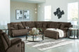 Top Chocolate Tier 6-Piece Sectional with Recliner - image 1